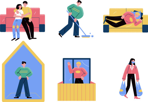 人们带着食物打扫公寓和图片下载