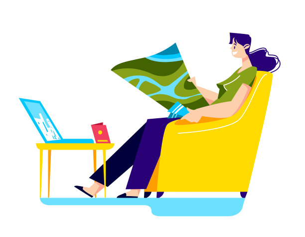 女孩计划旅行使用地图和笔记本电脑年轻图片下载