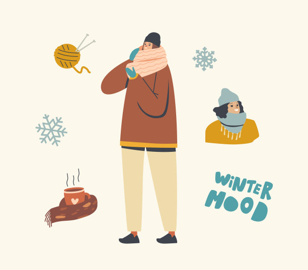 用于寒冷天气的手工编织图片下载