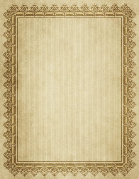 旧纸背景与装饰复古边界。图片下载