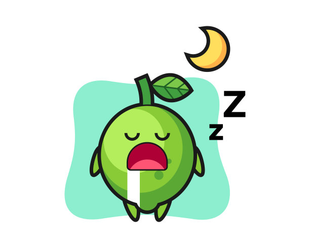 晚上睡觉的石灰角色图片下载