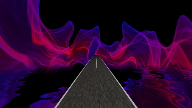 驱车进入幻想和幻想的世界图片下载