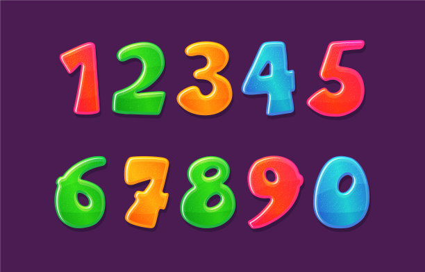 幼稚的彩色泡泡数套装设计图片下载