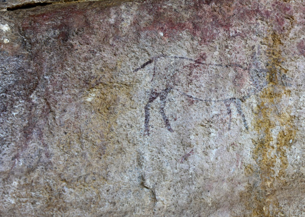 塞德堡满是古老的山岩画讲述着他们的故事图片下载