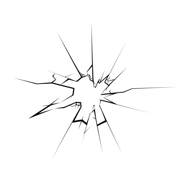 有破碎的玻璃孔图片下载