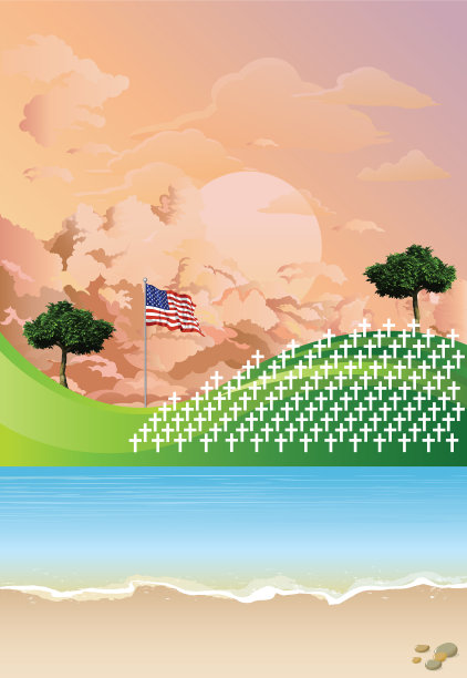 美国战争坟墓图片下载