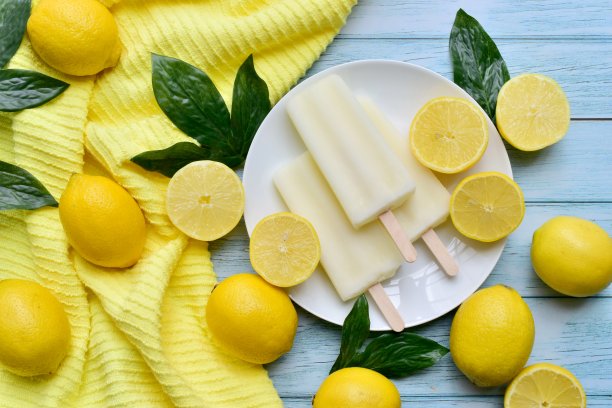 柠檬冰棒图片下载