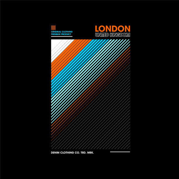 伦敦英伦线简约复古时尚图片下载