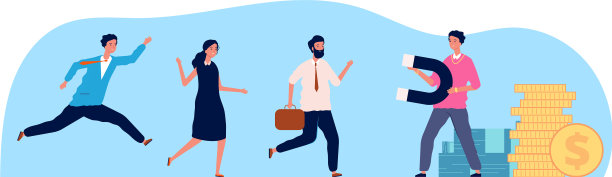 商人吸引人人磁铁图片下载