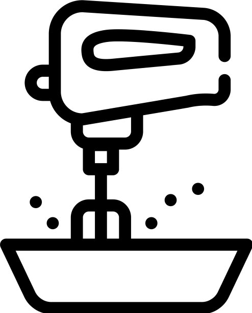 搅拌机厨房工具线图标图片下载