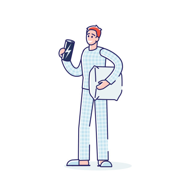 男人在能量饮料后失眠图片下载