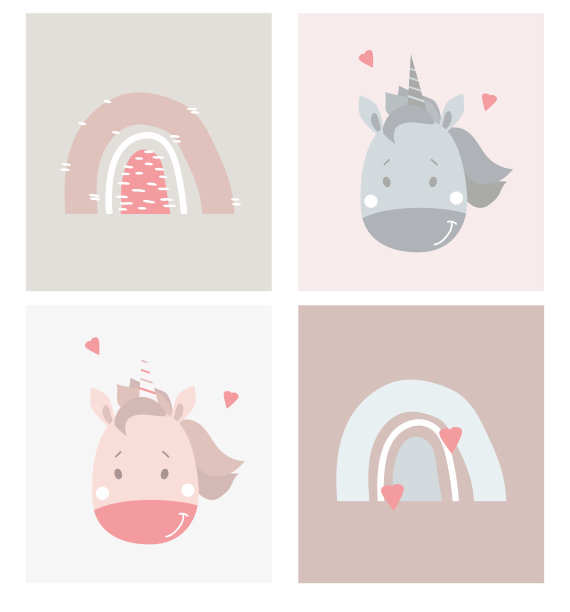 设置可爱的动物脸创意卡片可爱图片下载