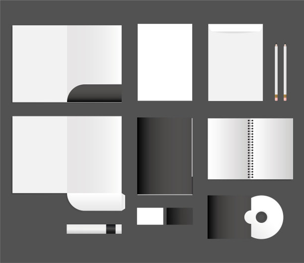 模型笔记本文件CD和信封图片下载