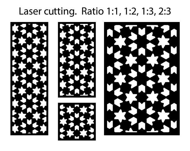 遮阳屏私密性栅栏模板激光切割图片下载