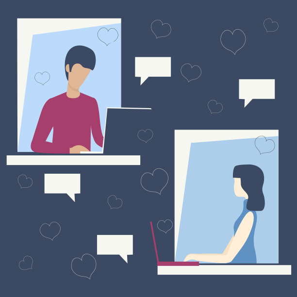 网上约会男女在网上聊天图片下载