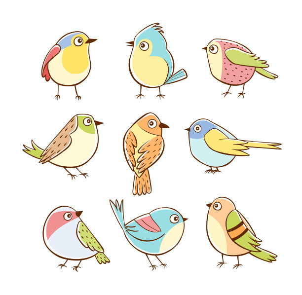 手绘小鸟图片下载