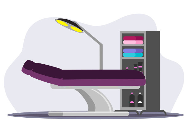 扁平美容美发家具图片下载