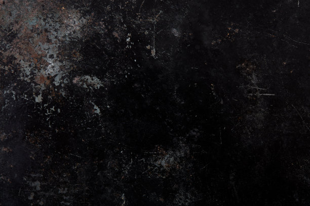 黑色，古老和锈蚀的金属纹理背景图片下载