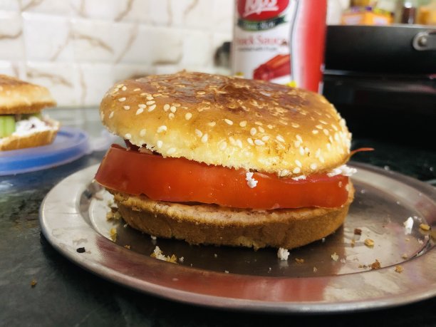 自制芝士汉堡图片下载