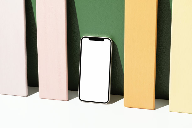 黑屏智能手机模型，模板图片下载