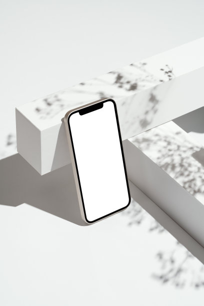 空白屏幕智能手机模型，模板图片下载