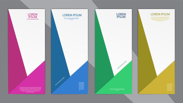 设置带有几何形状的深色横幅图片下载