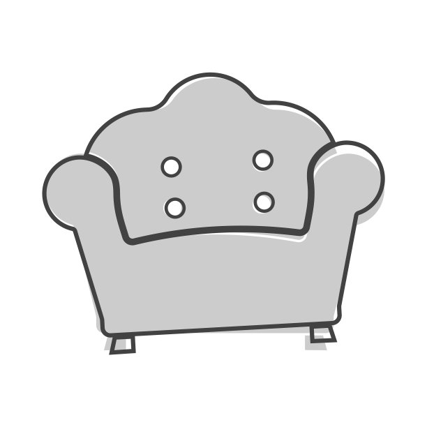 图像扶手椅复古复古扶手椅图标图片下载