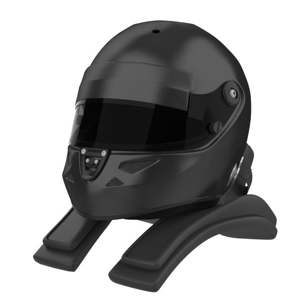 黑色赛车头盔隔离图片下载