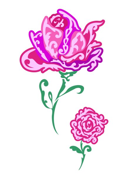 玫瑰花作为装饰品图片下载