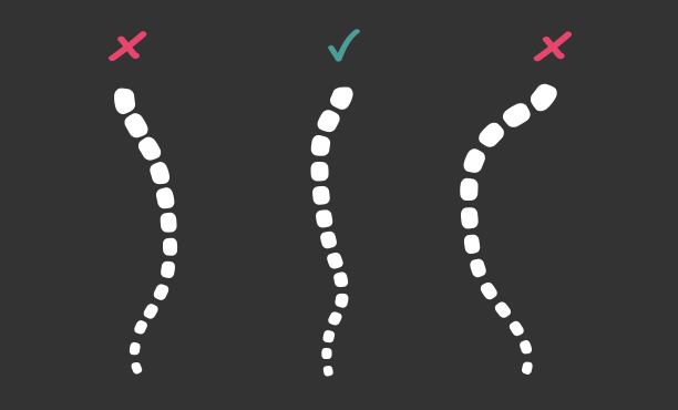 屏幕上有三根刺。矢量插图医生研究问题脊柱病人图片下载