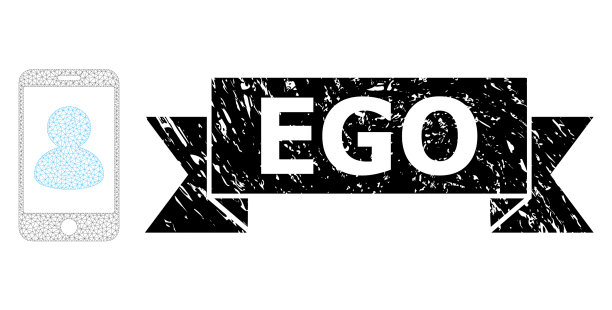 纹理自我缎带密封和网状网图片下载