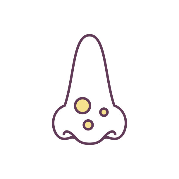 鼻子暗疮RGB颜色图标图片下载