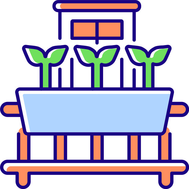 窗台园艺RGB颜色图标图片下载