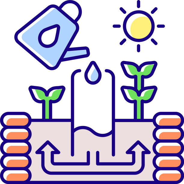 钥匙孔花园RGB颜色图标图片下载