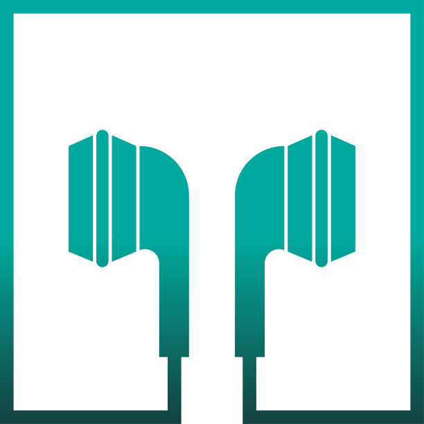 耳机耳塞图标平面设计图片下载