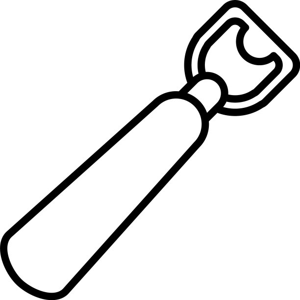 线条风格开瓶器图标图片下载