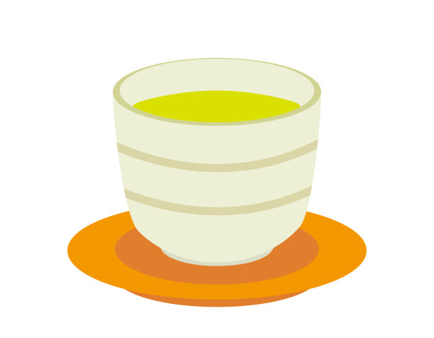 矢量插图的茶杯。日本的茶。图片下载