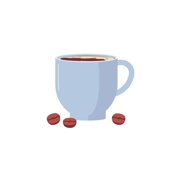 Icon咖啡杯卡布奇诺或平咖啡图片下载