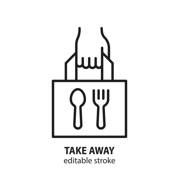 带走食物线图标图片下载