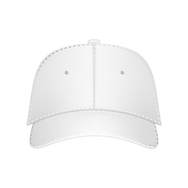 制服帽或帽子。带正面侧面视图的棒球制服帽的模型和空白模板。孤立矢量插图集。设计模板，现实的正面。向量eps10插图。图片下载