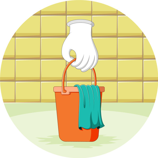 手套带来黄色的桶图片下载