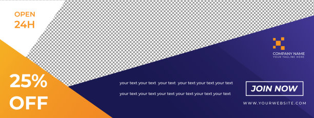 社交媒体发布模板销售旗帜股票图片下载