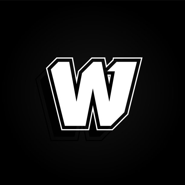 现代，最小和动态'说唱'字体字符45度角，矢量插图图片下载