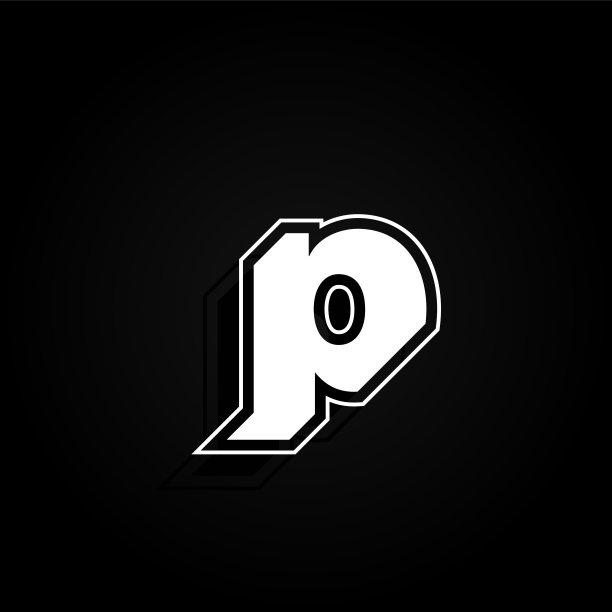 现代，最小和动态'说唱'字体字符45度角，矢量插图图片下载