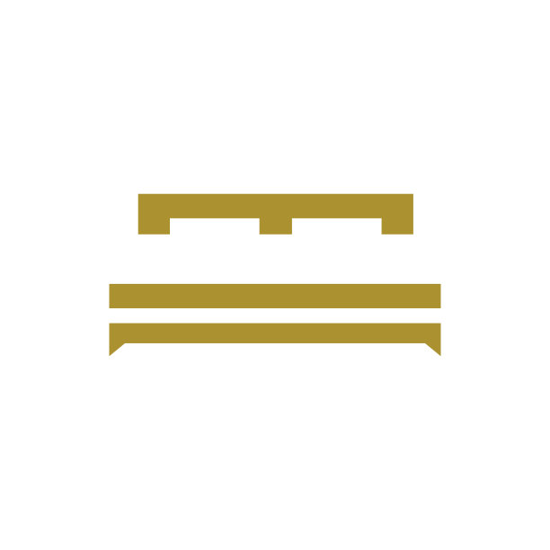 床向量标志设计。床店图标logo设计。图片下载