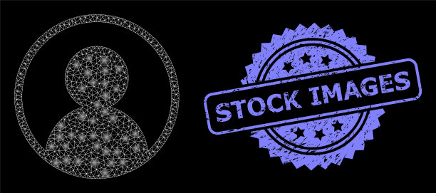 垃圾股票图像密封和明亮的网络网格用户图片下载