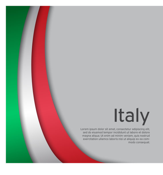 抽象舞动意大利国旗的创意背景图片下载