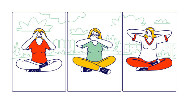 女人物闭上眼睛，耳朵和嘴巴都像图片下载