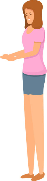 女人等家送货图标卡通风格图片下载