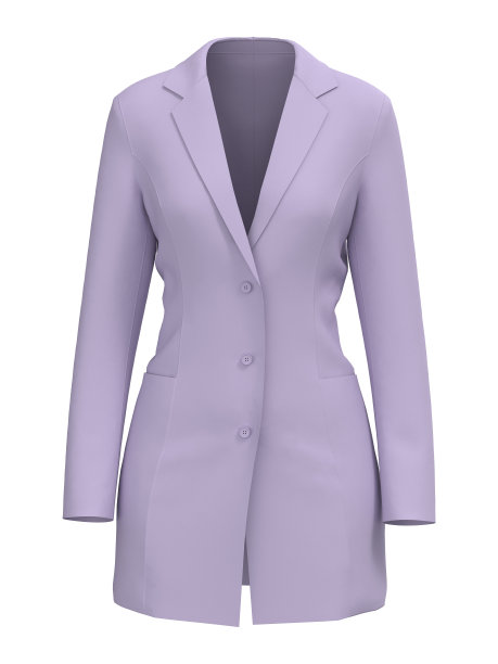 空白紫色西装样板。前视图。图片下载